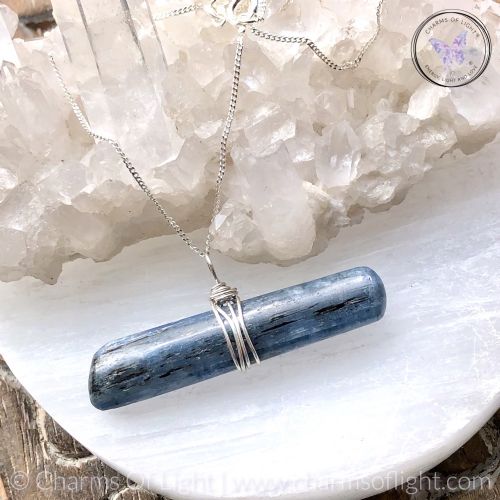 Blue Kyanite Stick Pendant